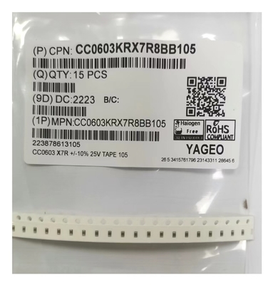 Tụ gốm đa lớp 1.0uF SMD MLCC 0603105K / 25V X7R
