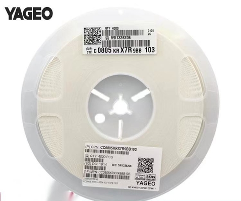 Tụ điện đa lớp gốm MLCC 0805 Lớp phủ Meature X7R 103K / 50V