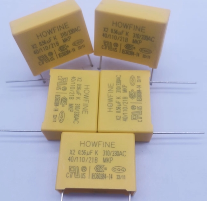 Tụ điện an toàn màu vàng MPX-X2 0.56UF 310V-330V P22.5MM