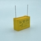 Tụ điện an toàn 22,5mm X2 Tụ điện chống cháy Màu vàng chống cháy