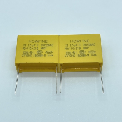 Tụ điện Polypropylene kim loại hóa UL 2.5uF, Tụ phim nhựa chống điện áp